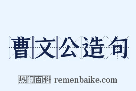 曹文公造句是什么意思的图片